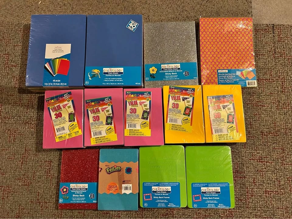 New 13 Packs of Foam Sheets for Crafts