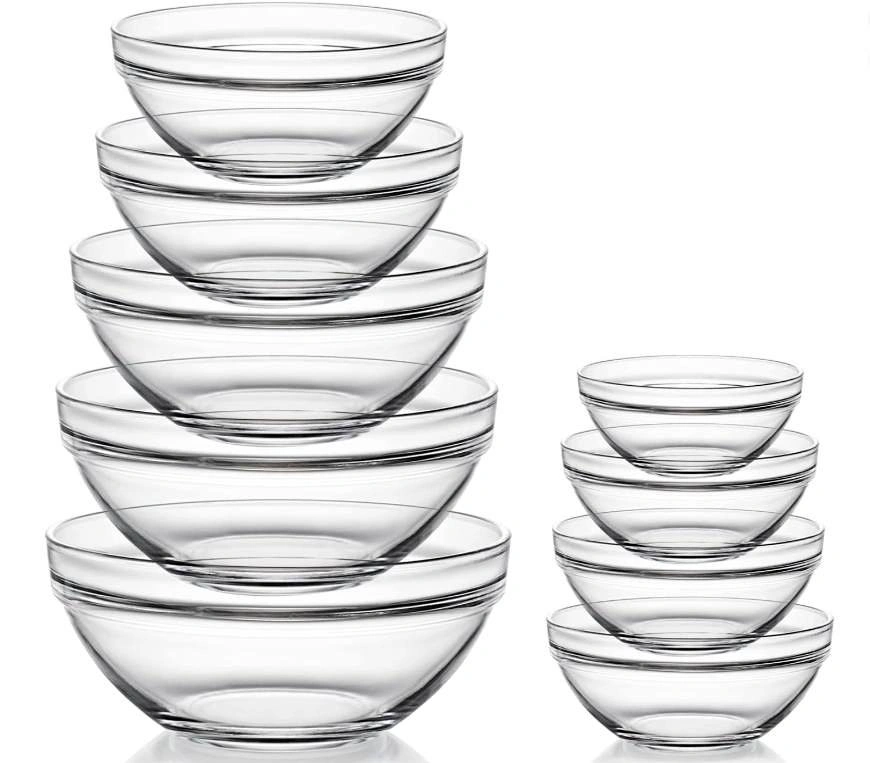 Sweejar Glass Mixing Bowls Set (set of 9)