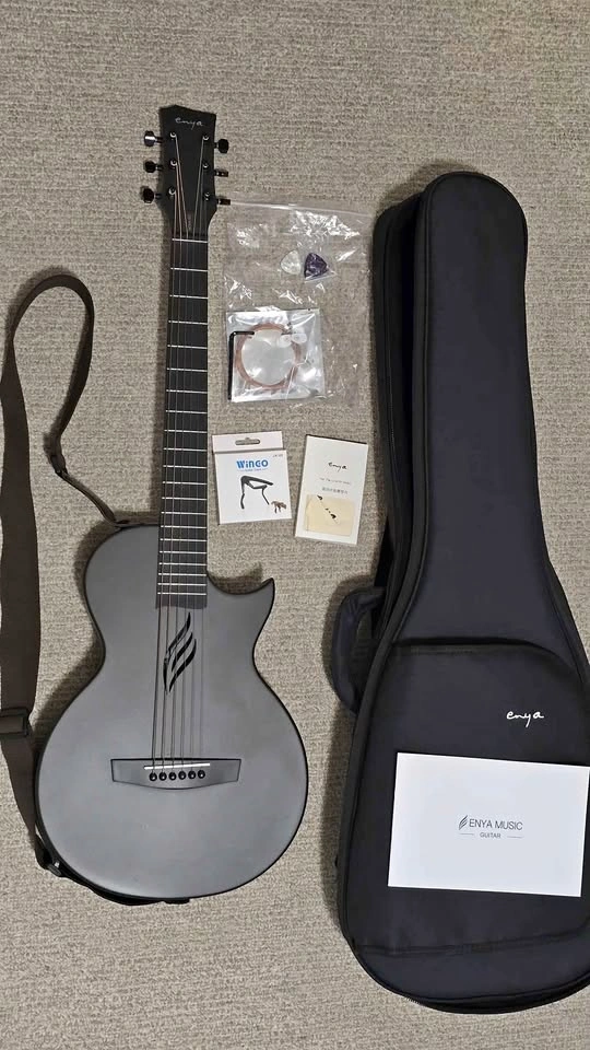 Enya Nova Go Acoustic Guitar with Case & Accessories