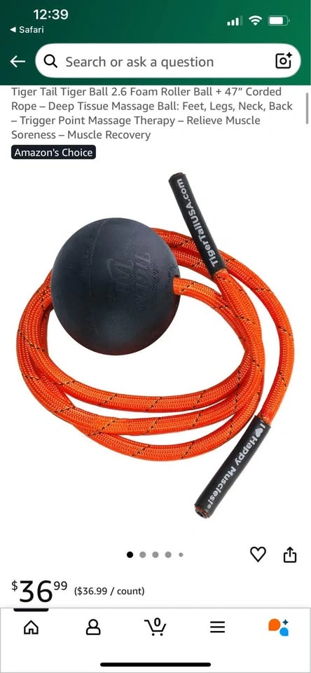 Tiger Tail Massage Ball on Rope and Book - photo 2