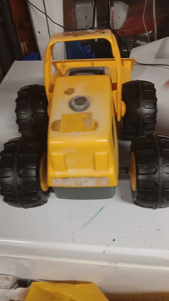 Yellow Plastic Toy Front Loader - photo 3