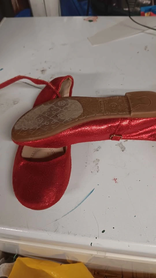 Bella Marie Red Glitter Mary Jane Flats - photo 2