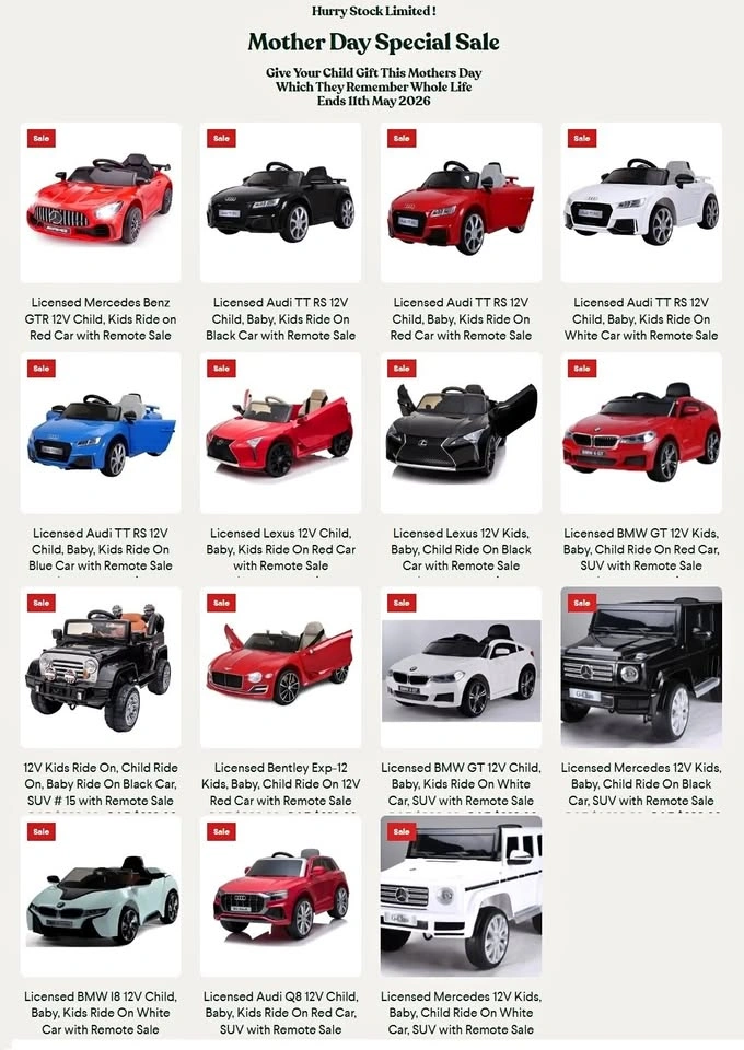 Special Sale: Licensed Ride On Car for Kids w/ Remote
