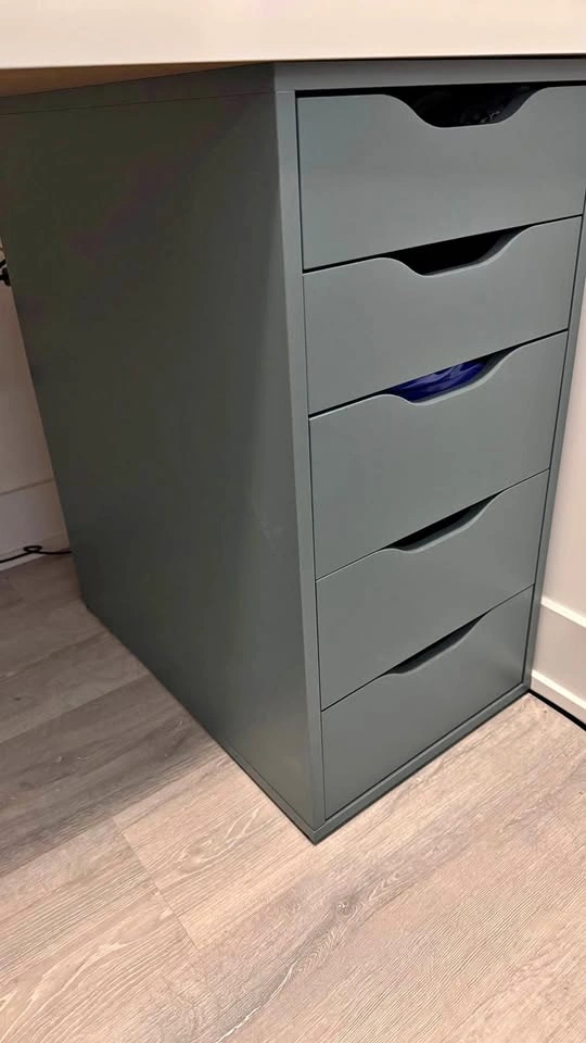 IKEA Alex Drawer Unit - Sage Gray/Teal
