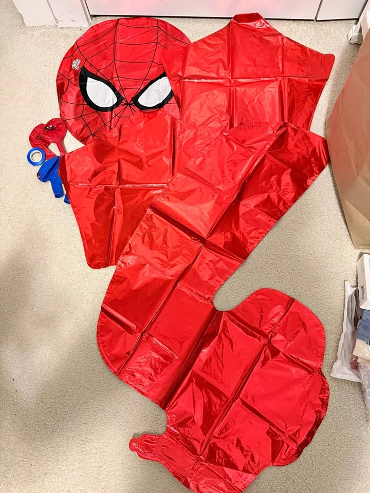 4th Birthday Spiderman Balloons