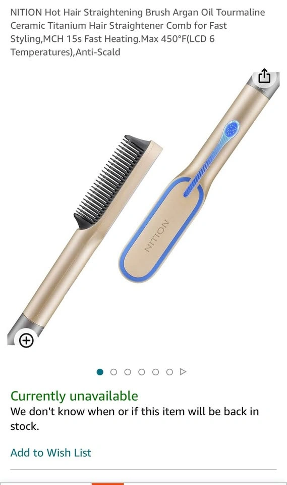 Nition Hair Straightening Brush - photo 5