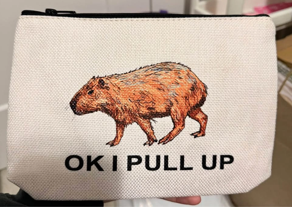 Capybara Makeup Bag