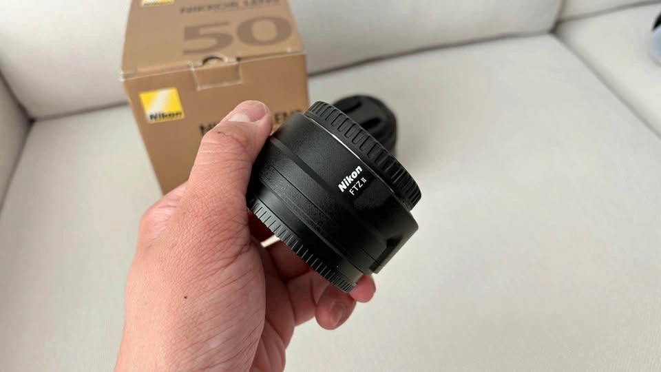 Nikon FTZ II Adapter with 50mm f1.8 Lens