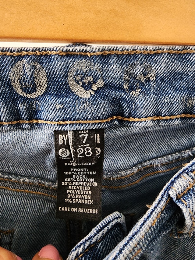 Girls Teen Size 7 (28) Jeans - photo 2