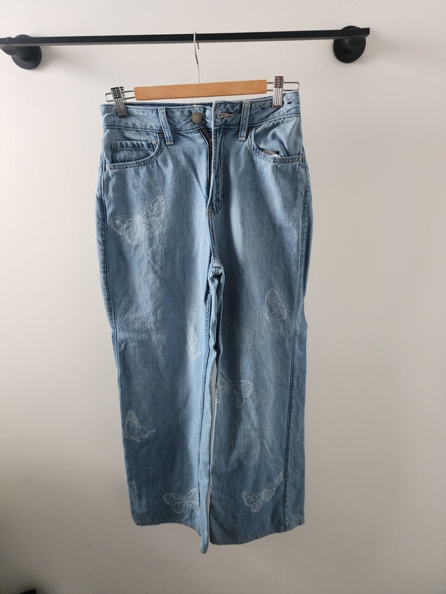 Girls 0R w 25R Butterfly jeans