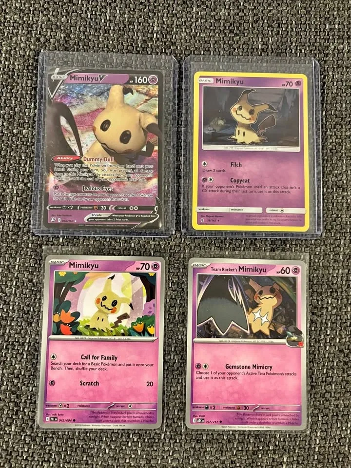 Pokemon Mimikyu 4 pack