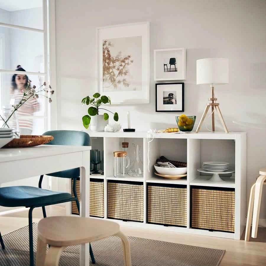 IKEA KALLAX White 8-Cube Storage Unit