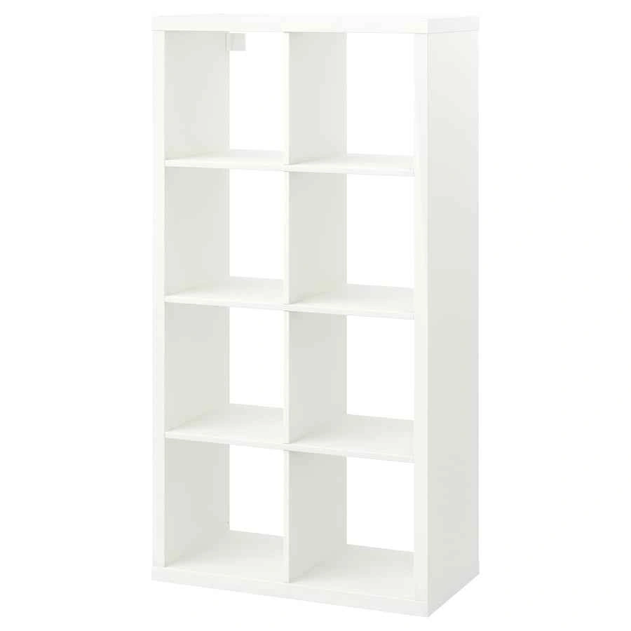 IKEA KALLAX White 8-Cube Storage Unit - photo 2
