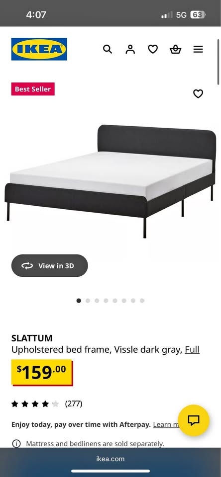Ikea double bed frame