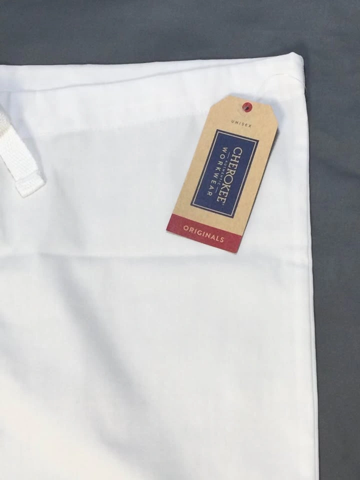 Cherokee White Scrub Pants - Small (S) Unisex - New w/ Tag - photo 2