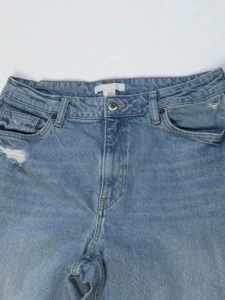 H&M Distressed Light Wash Jeans US 10 - photo 2
