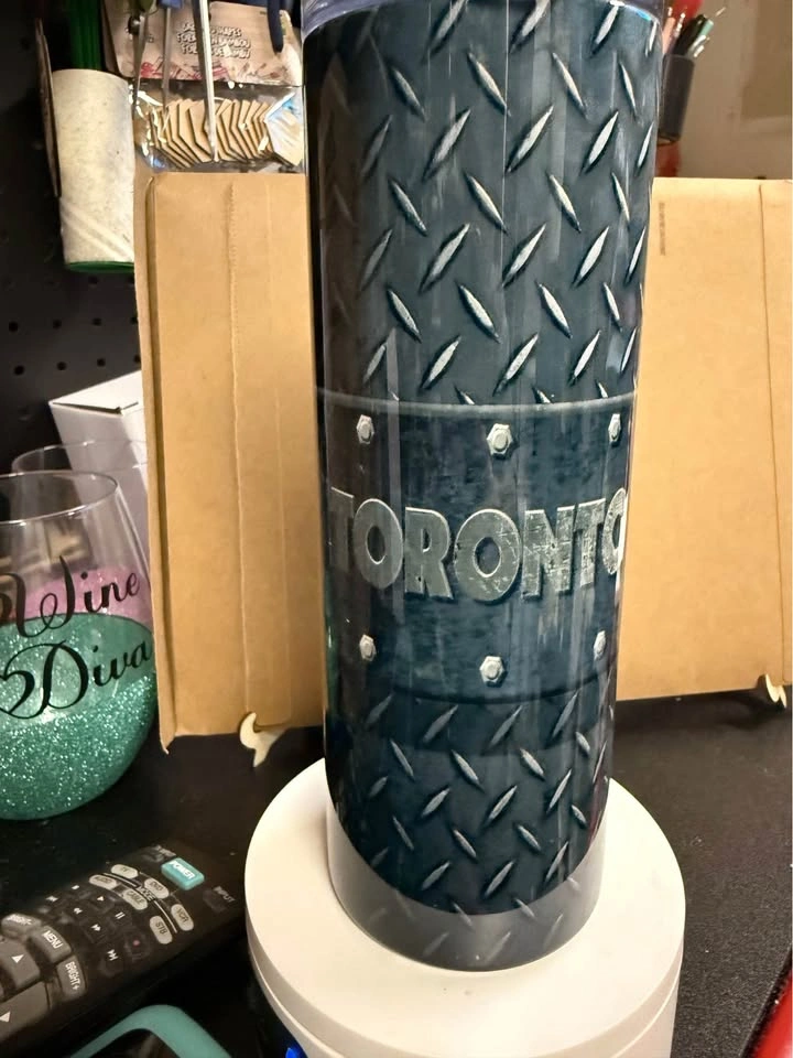 Toronto Maple Leafs Tumbler - Checkerplate Design - 20oz - photo 3