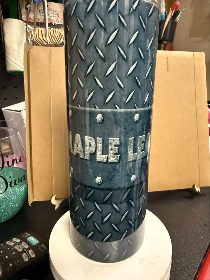 Toronto Maple Leafs Tumbler - Checkerplate Design - 20oz - photo 4