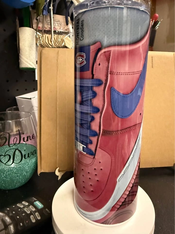 Montreal Canadians Tumbler - 20oz - Gift Box & Steel Straw - photo 2