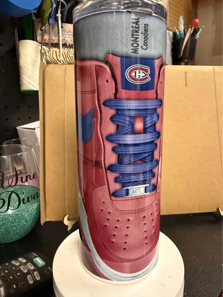 Montreal Canadians Tumbler - 20oz - Gift Box & Steel Straw - photo 4