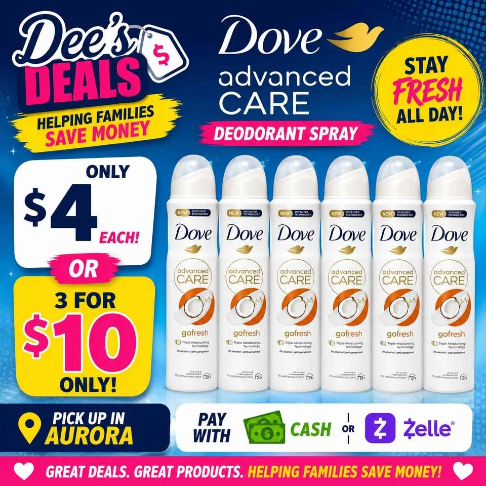 Dove deodorant sprays $4 each - photo 2