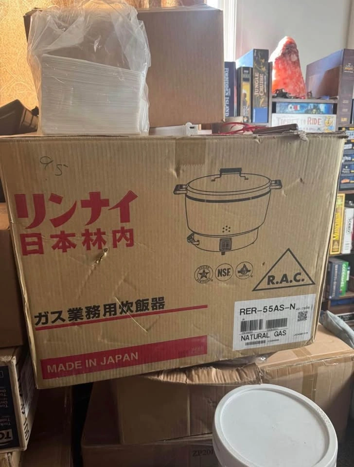 Rinnai Commercial Gas Rice Cooker RER-55AS-N - New Sealed - Japa - photo 5