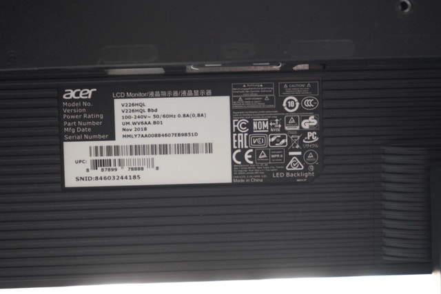 Acer Monitor 21.5 inch V226HQL - photo 3
