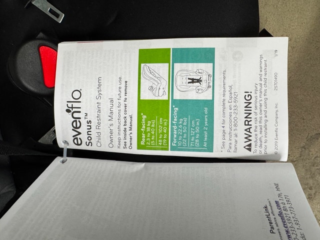 Evenflo Sonus Convertible Car Seat (0-4 Years) - photo 5