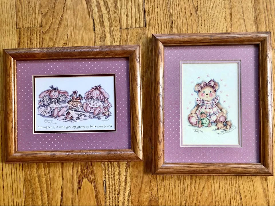 Betty Sills Bunny/Bears Framed Prints Lot