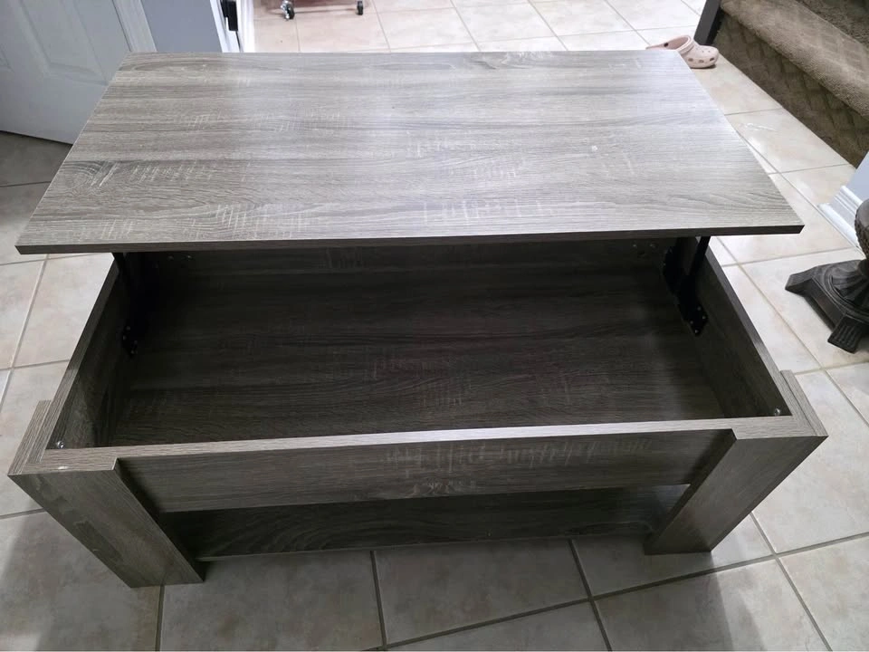 Lift-Top Coffee Table with Hidden Storage - photo 3