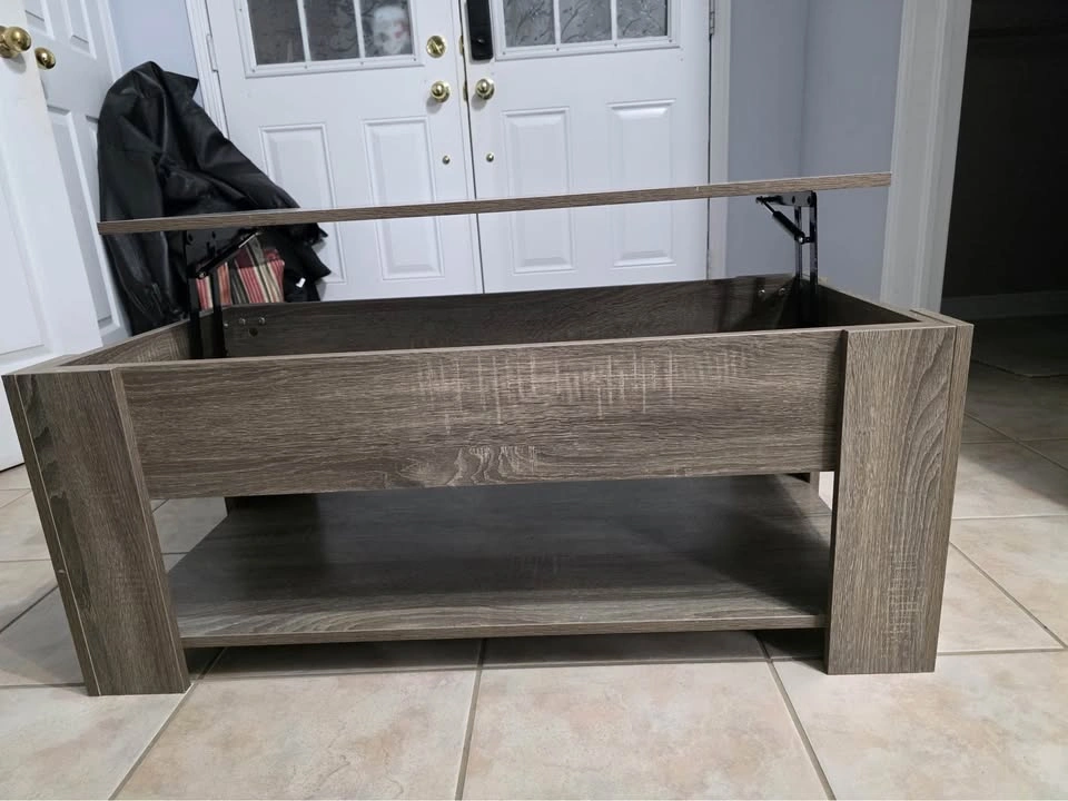 Lift-Top Coffee Table with Hidden Storage - photo 4