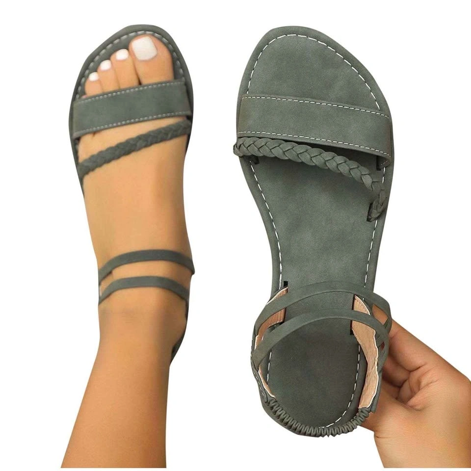 Yanlir Women's Belt Buckle Round Toe Slippers - Size 39 - photo 4