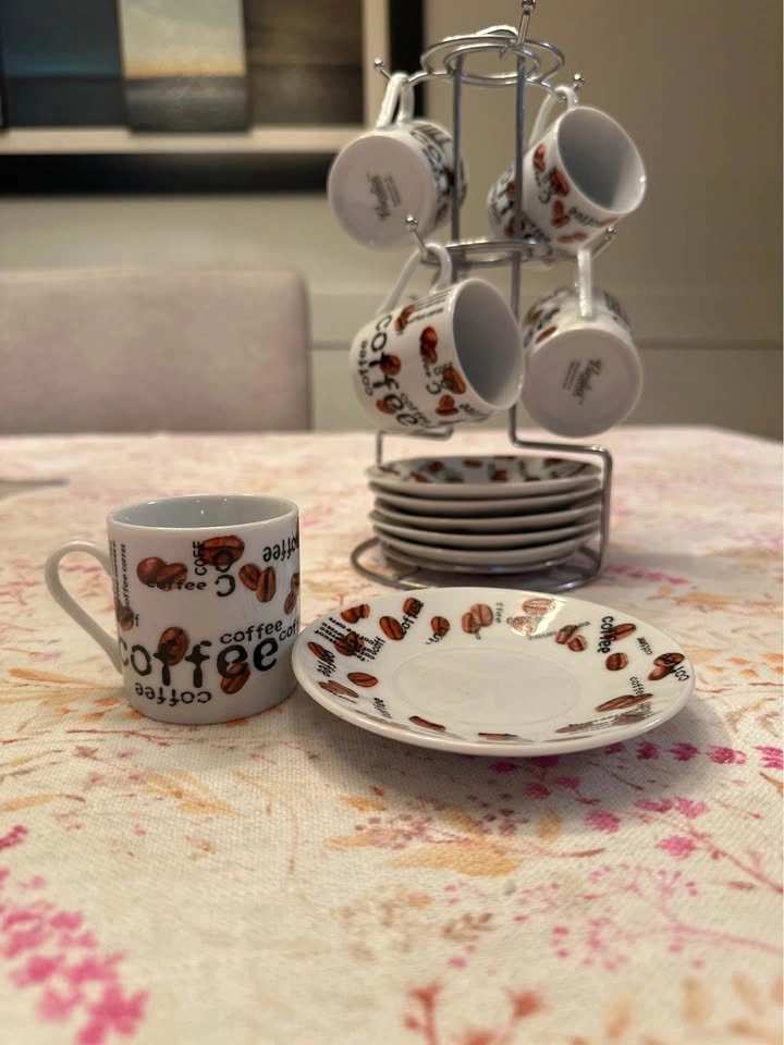 Espresso cup set with stand - photo 2
