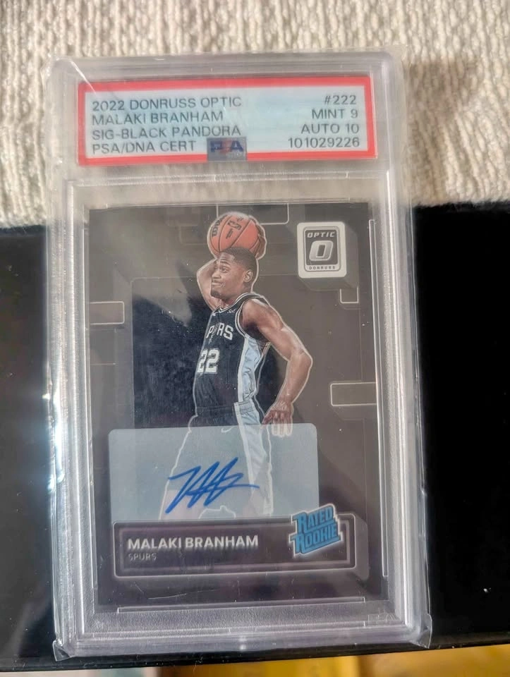 NBA Donruss Optic Malaki Branham Black Pandora Auto /25