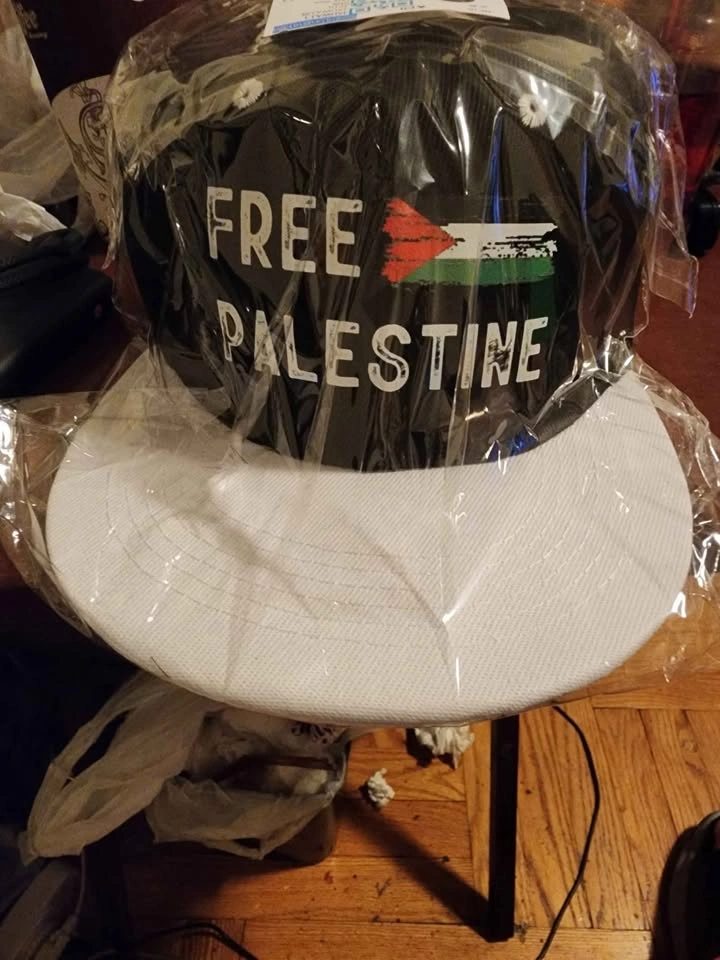 Free Palestine Hats Black & White Design