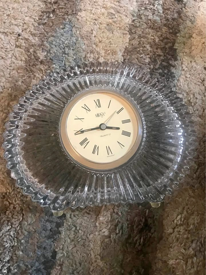Vintage Mikasa Crystal Clock