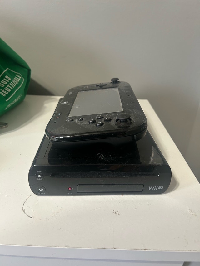 Wii U console with games