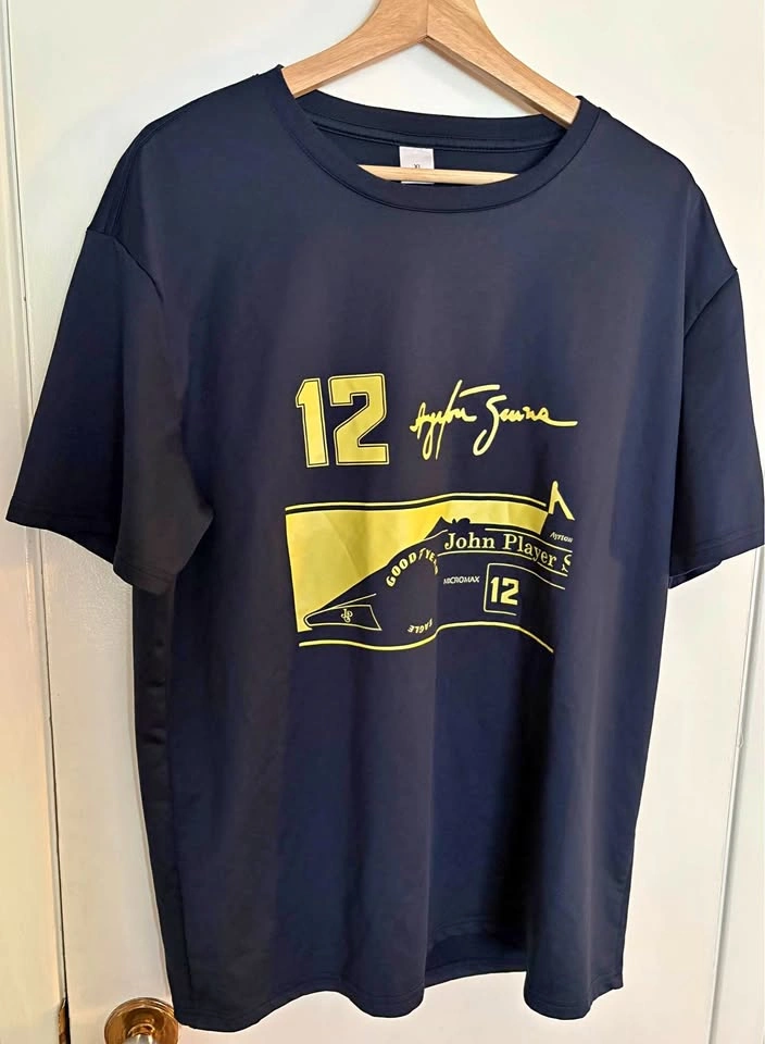 Ayrton Senna Men's XL T-Shirt - F1 Lotus Era