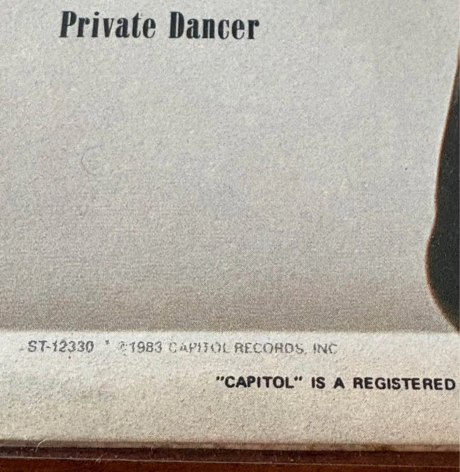 1983 Tina Turner - Private Dancer Vinyl LP - photo 2