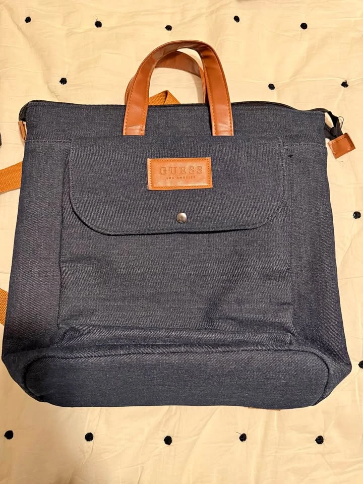 Guess Denim Travel Backpack