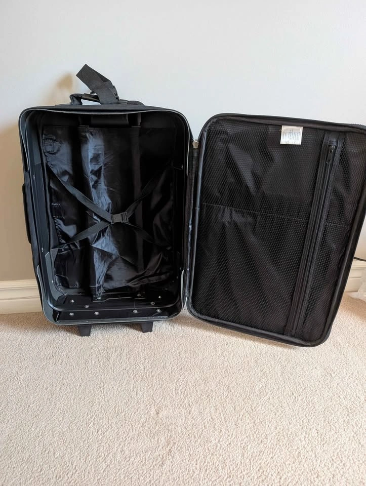 Jetstream Black Rolling Carry-On Suitcase - photo 3