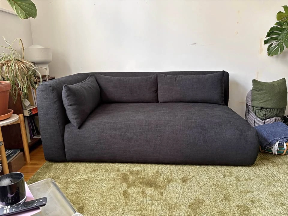 Joybird Carin Bumper Chaise - Black