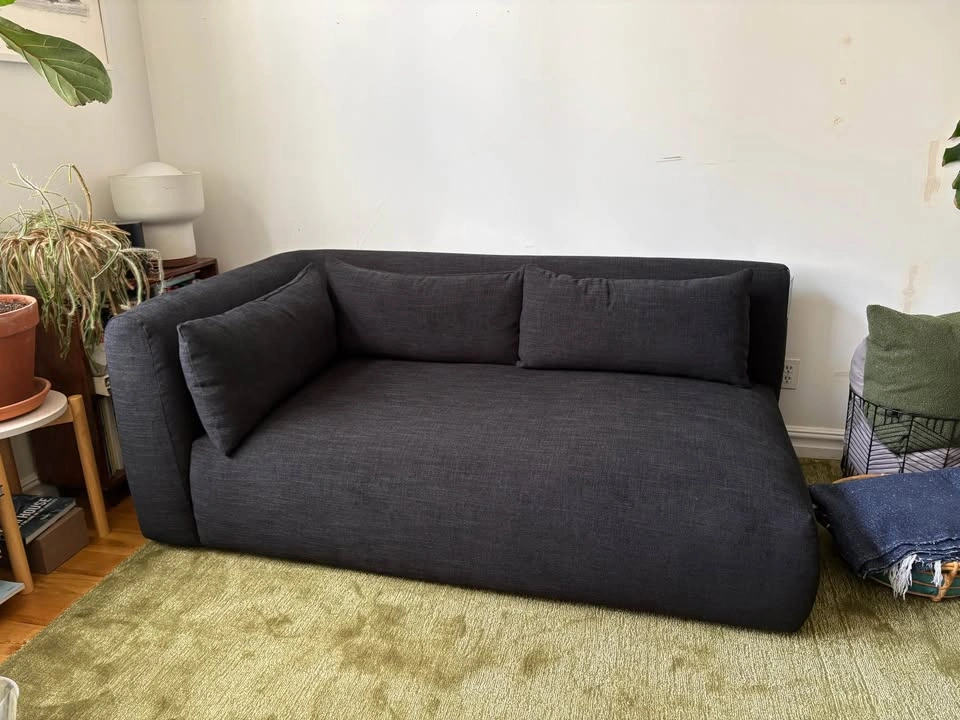 Joybird Carin Bumper Chaise - Black - photo 2