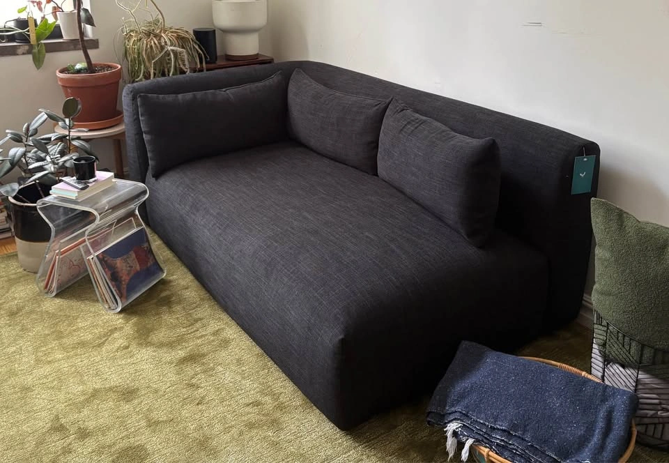 Joybird Carin Bumper Chaise - Black - photo 3