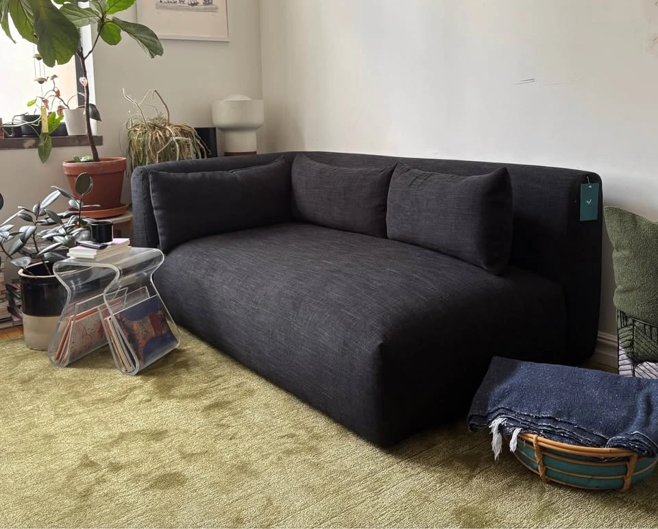Joybird Carin Bumper Chaise - Black - photo 4