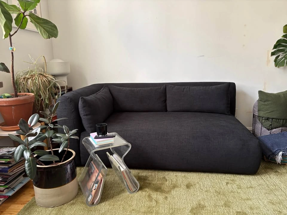Joybird Carin Bumper Chaise - Black - photo 5