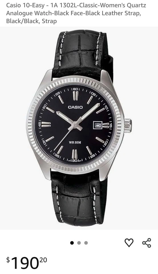 Casio Watch with Leather Strap - photo 5