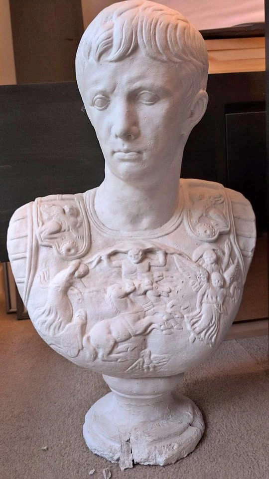 Augustus Caeser Concrete Bust