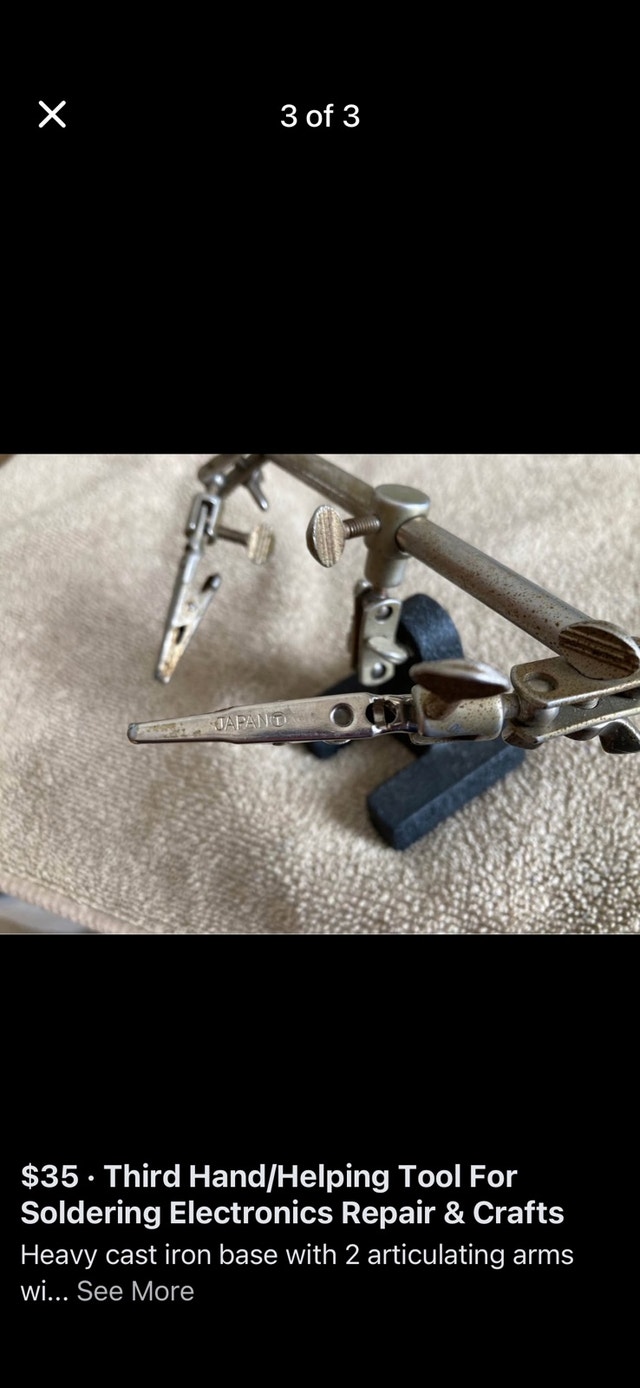 Third Hand/Helping Tool For Soldering Electronics Repair - photo 3