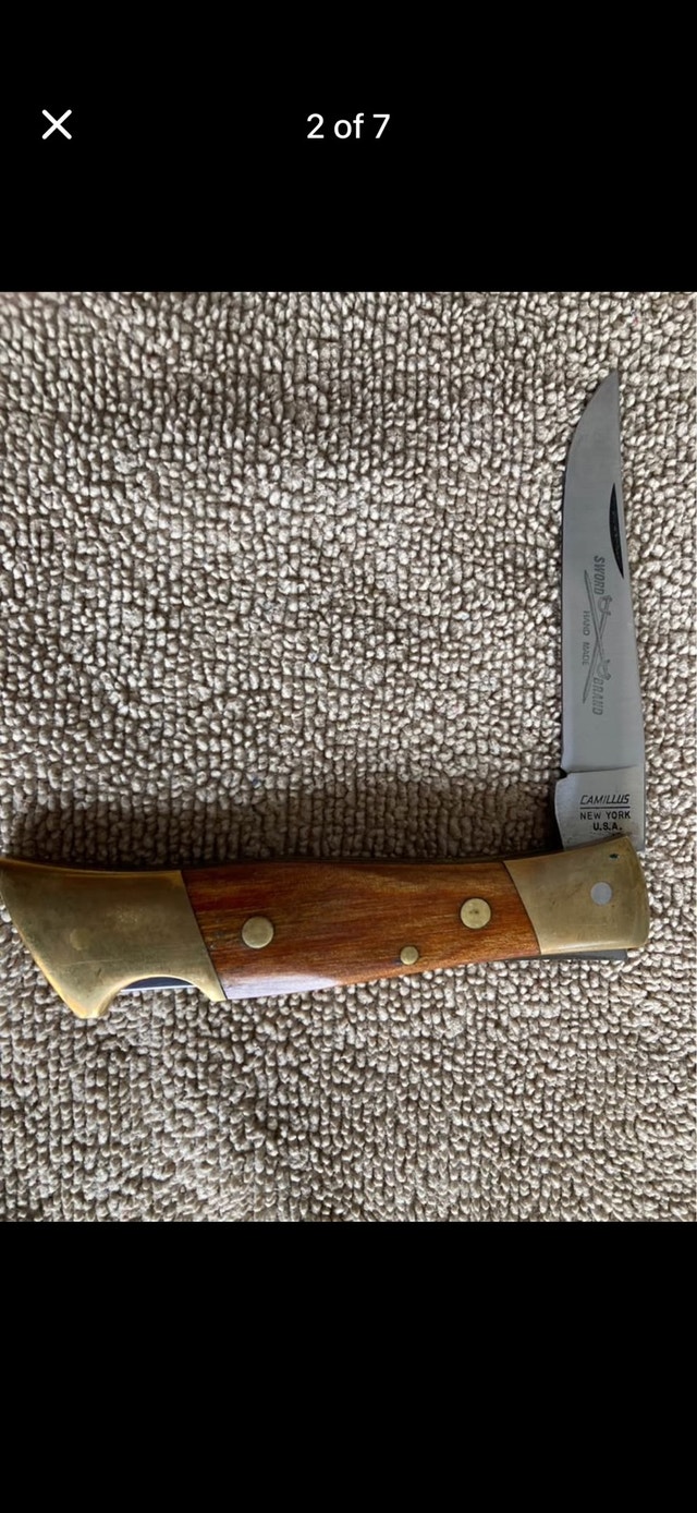 Pocket Knife Vintage Camillus #3 With Original Sheath - photo 2